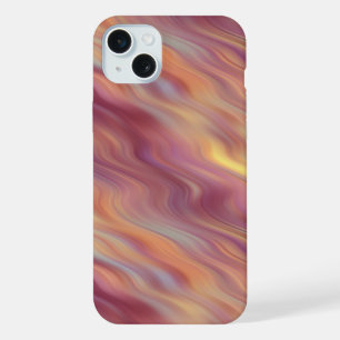 Exotic Plumeria Wavy Texture iPhone 15 Plus Case