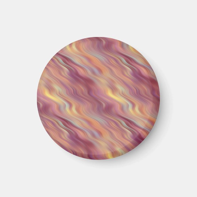 Exotic Plumeria Wavy Texture Magnet (Front)