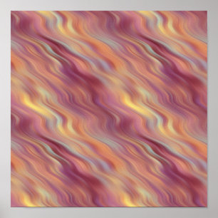 Exotic Plumeria Wavy Texture Poster