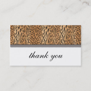Exotic Print Animal Skin Thank You Card