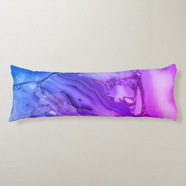 Exotic Purple Marble  Body Cushion (Front)