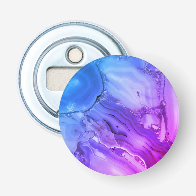 Exotic Purple Marble  Bottle Opener (Front)