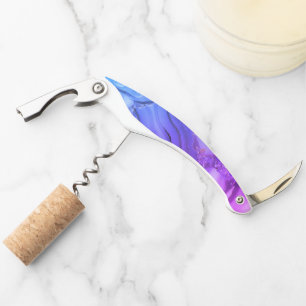Exotic Purple Marble  Corkscrew
