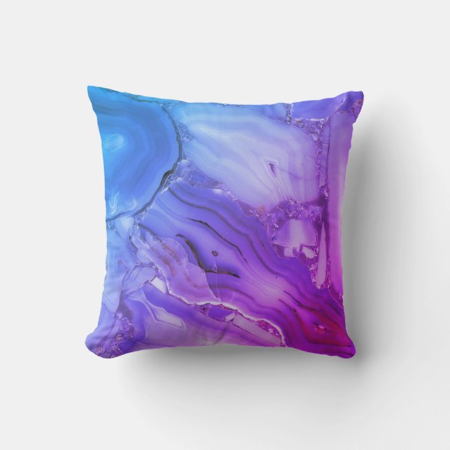 Exotic Purple Marble  Cushion (Front)