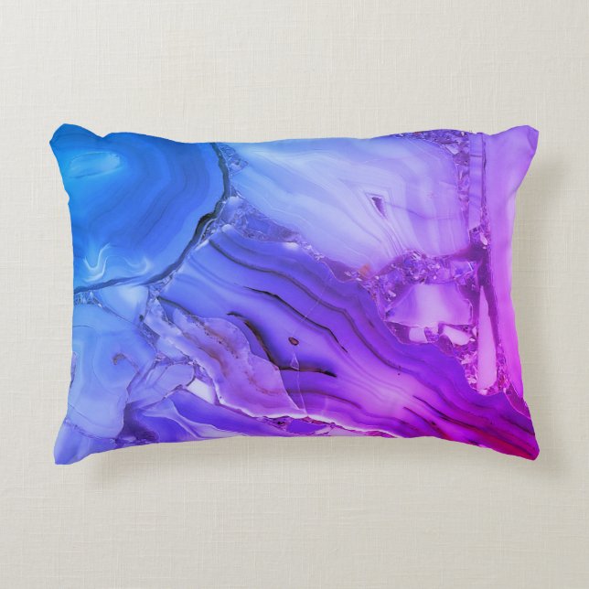 Exotic Purple Marble  Decorative Cushion (Front)