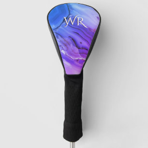 Exotic Purple Marble  Golf Head Cover