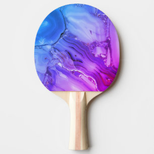 Exotic Purple Marble Ping Pong Paddle
