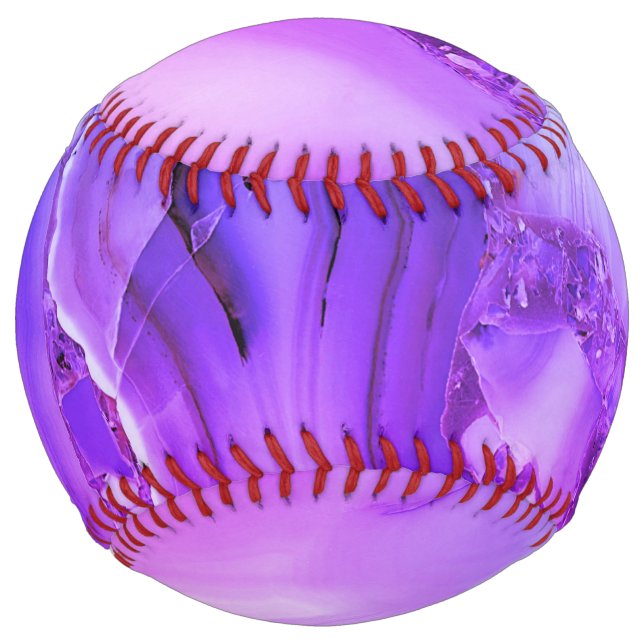 Exotic Purple Marble  Softball (Front)