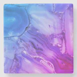 Exotic Purple Marble  Stone Coaster