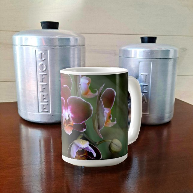 Exotic Purple Orchids Botanical Floral Coffee Mug (Creator Uploaded)