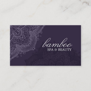 Exotic Purple Spa Business Card