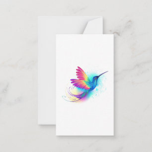 Exotic Rainbow Hummingbird Advice Card
