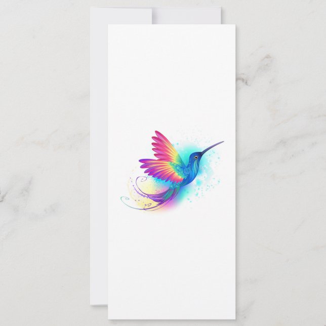 Exotic Rainbow Hummingbird Announcement (Front)