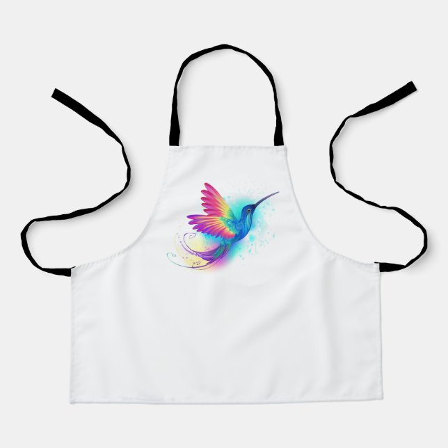 Exotic Rainbow Hummingbird Apron (Front)