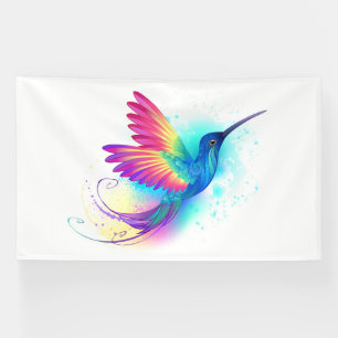 Exotic Rainbow Hummingbird Banner