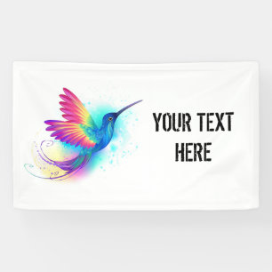 Exotic Rainbow Hummingbird Banner