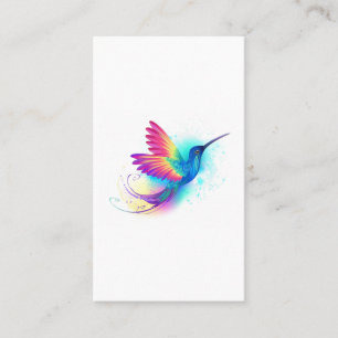 Exotic Rainbow Hummingbird Business Card