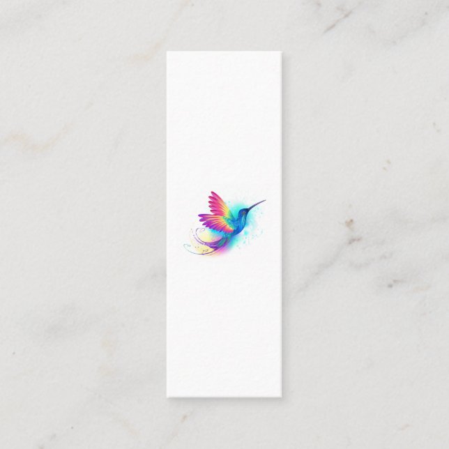 Exotic Rainbow Hummingbird Calling Card (Front)