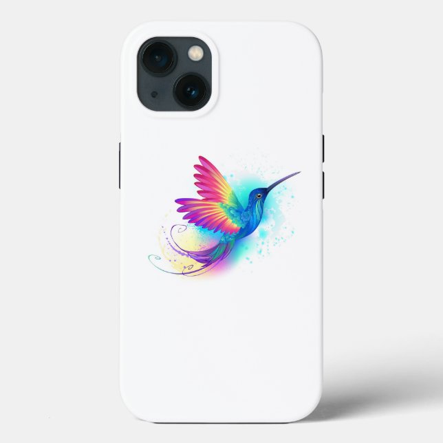 Exotic Rainbow Hummingbird Case-Mate iPhone Case (Back)