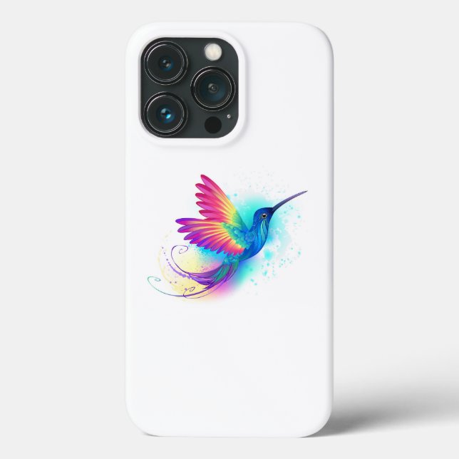 Exotic Rainbow Hummingbird Case-Mate iPhone Case (Back)