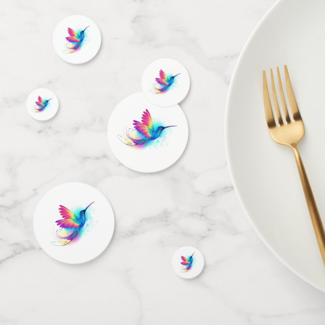 Exotic Rainbow Hummingbird Confetti (Group)