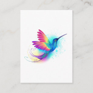Exotic Rainbow Hummingbird Enclosure Card