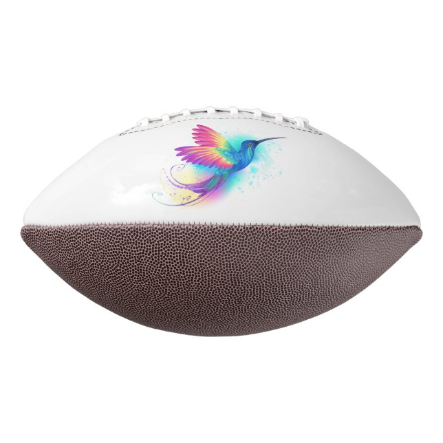 Exotic Rainbow Hummingbird Football (Rotated 270)