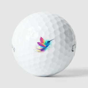 Exotic Rainbow Hummingbird Golf Balls