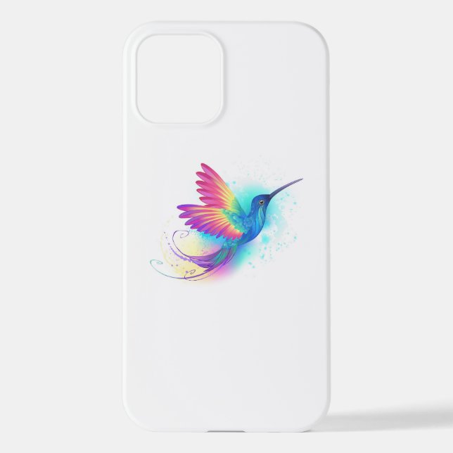 Exotic Rainbow Hummingbird iPhone Case (Back)