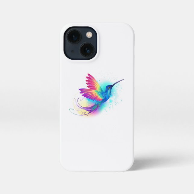 Exotic Rainbow Hummingbird iPhone Case (Back)