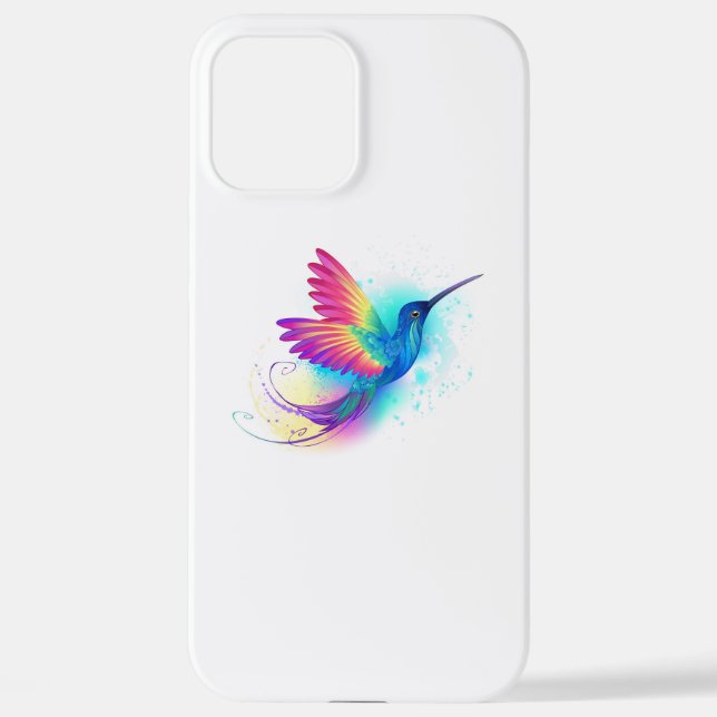 Exotic Rainbow Hummingbird iPhone Case (Back)