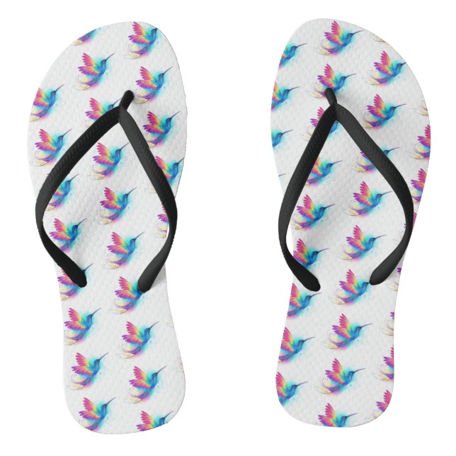 Exotic Rainbow Hummingbird Jandals (Footbed)