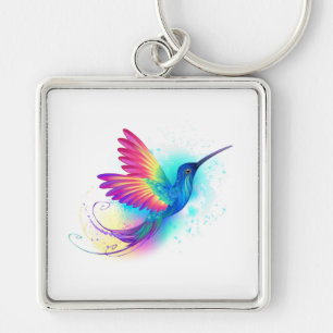 Exotic Rainbow Hummingbird Key Ring