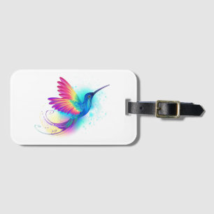Exotic Rainbow Hummingbird Luggage Tag