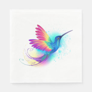 Exotic Rainbow Hummingbird Napkin