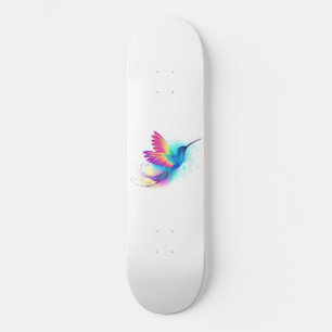 Exotic Rainbow Hummingbird Skateboard
