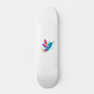 Exotic Rainbow Hummingbird Skateboard