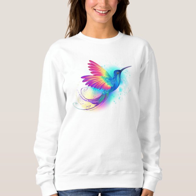 Exotic Rainbow Hummingbird Sweatshirt (Front)