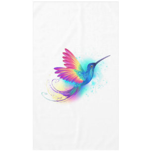 Exotic Rainbow Hummingbird Tablecloth