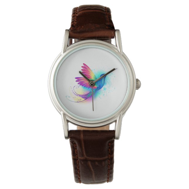Exotic Rainbow Hummingbird Watch (Front)