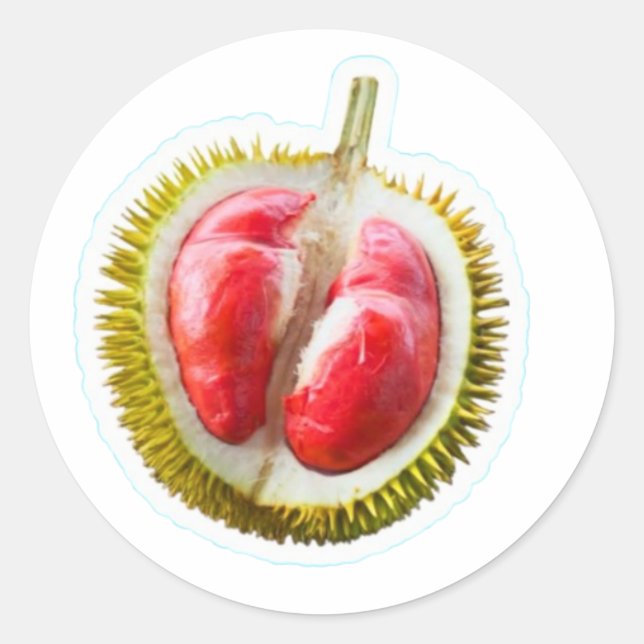 Exotic Red Durian Sticker - Rare King of Fruits Ar (Front)