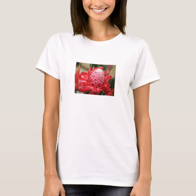 Exotic Red Torch Ginger flower Tank top (Front)