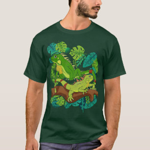 Exotic Reptile Lover Tropical Plants Pet Lizard Ig T-Shirt