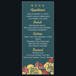 Exotic Roses - Wedding Menu cards<br><div class="desc">Exotic matching menu cards that are 100% customisable sto beautifully present your menu selection. Change the font size, style, and colour. Re - word the menu to fit your personal style. If you need the card in another size or want the line expanded to include matching rsvp cards, wedding invites,...</div>