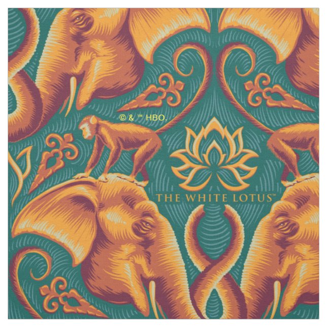 Exotic Safari Tapestry Pattern - The White Lotus Fabric (Swatch)