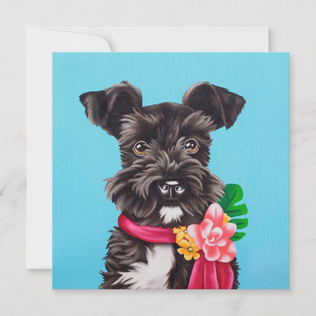 Exotic Schnauzer Invitation (Front)