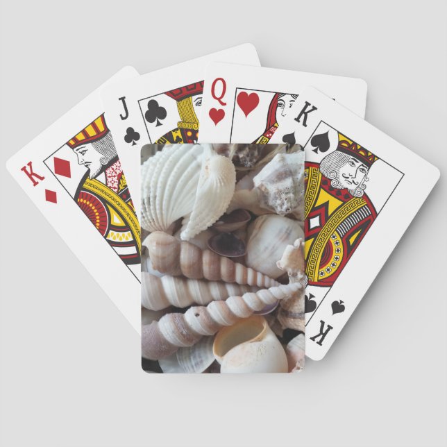 Exotic Seashells Collection, Summer Beach Playing Cards (Back)