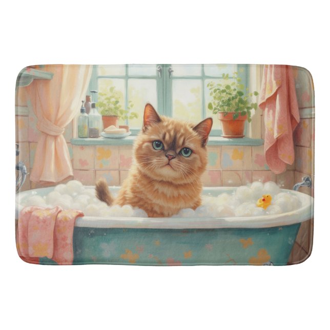 Exotic Shorthair Bath Decor Mat (Front)