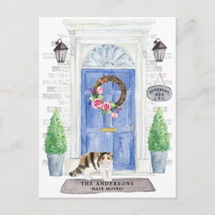 Exotic Shorthair Cat Moving Announcement Postcard