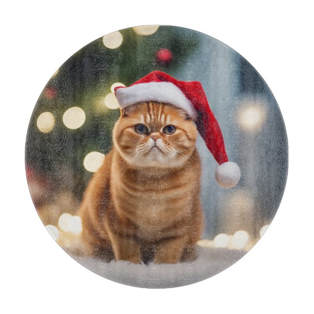 Exotic Shorthair Christmas Cutting Board (Front)